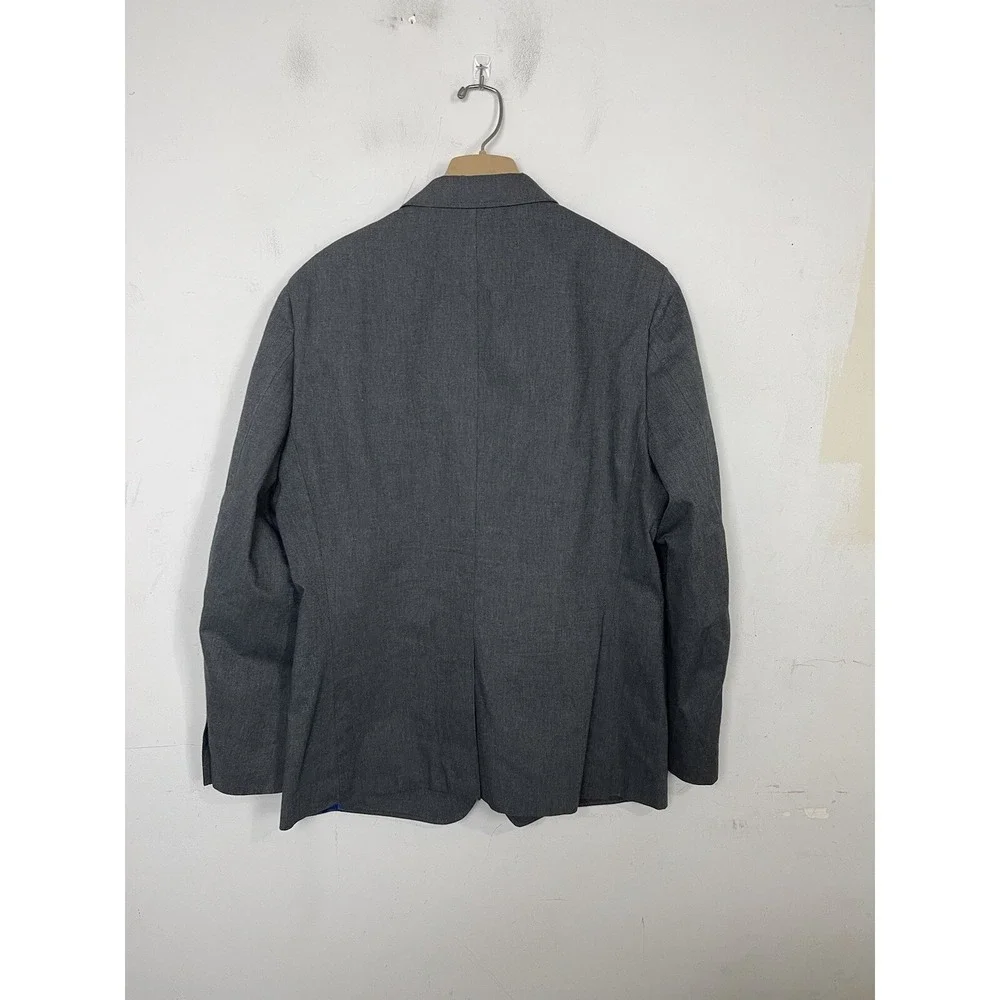 Banana Republic Mens Blazer 44 Gray‎ Tailored Fit Wedding Easter 100% Cotton